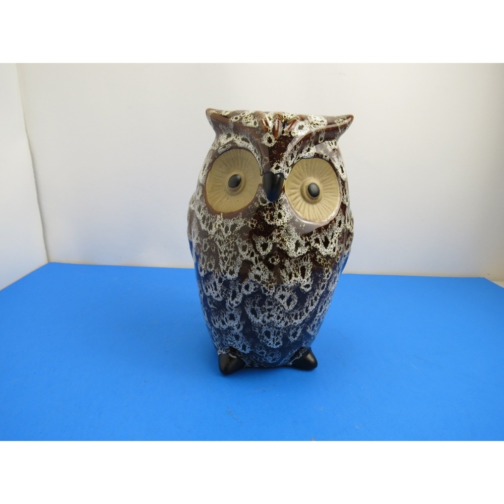 Elegant Expression Owl Vase Brown 8.5 Inch Ceramic Planter